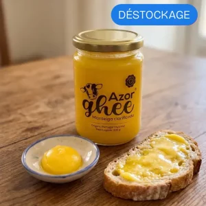 Azor ghee – beurre clarifié artisanal des Açores (Déstockage DDM courte)